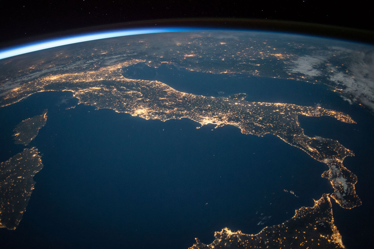 Italy-PS1200 Italy from space